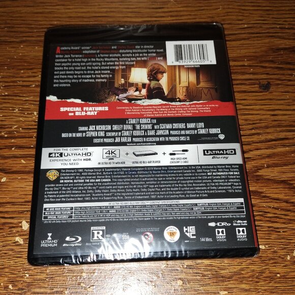 The Shining (4K Ultra HD, 2019, Canadian) Jack Nicholson - Picture 2 of 3